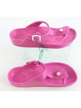 FUNKY MONKEY Women’s Size 10 Pink Thong Flip Flop Arch Support Sandals NEW